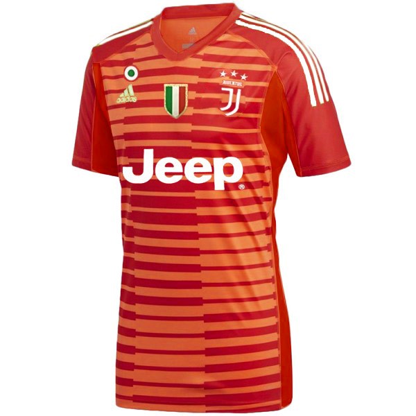 Auswarts Trikot Torwart Juventus 2018-19 Orange Fussballtrikots Günstig